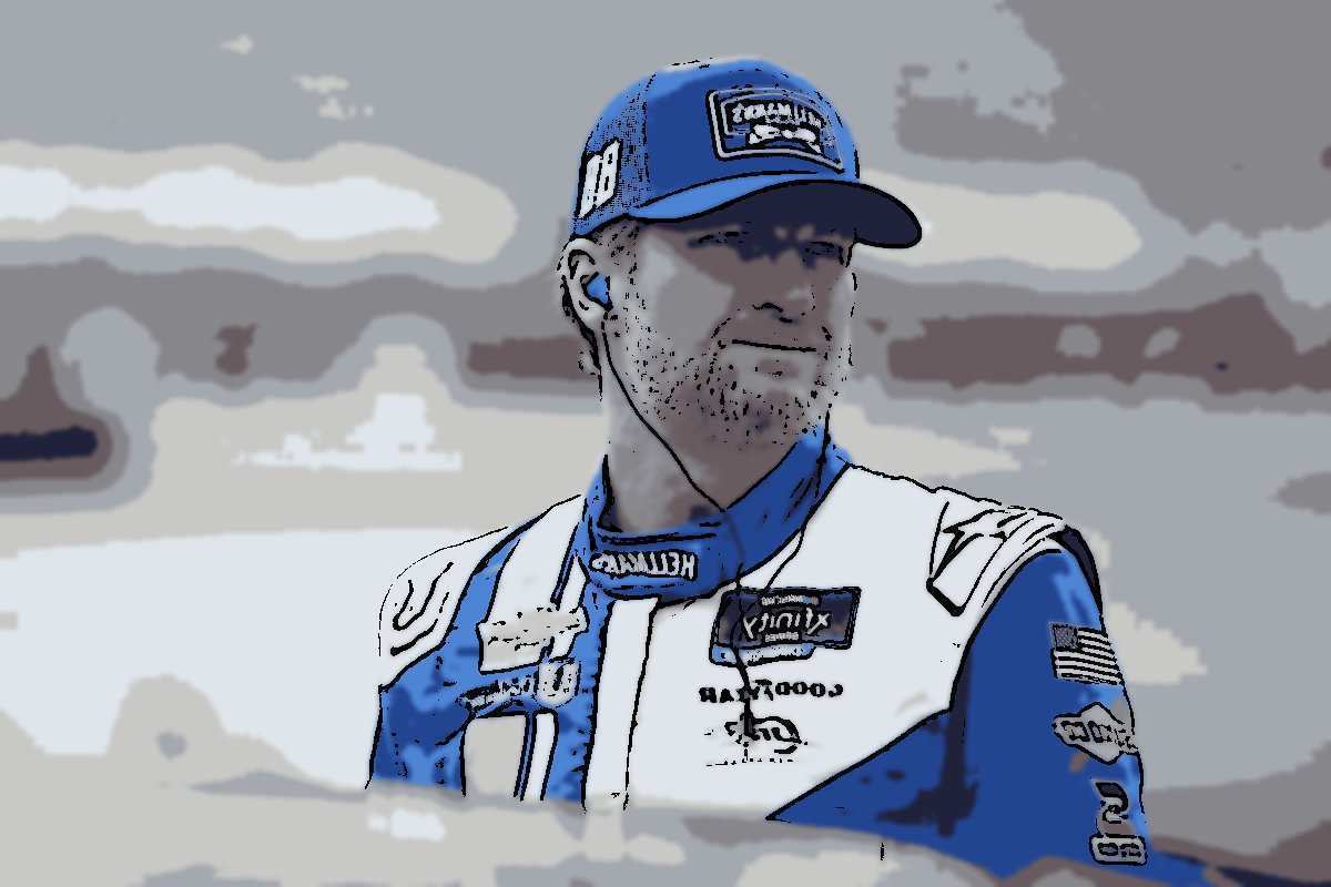 Dale Earnhardt Jr. vem acima com a...