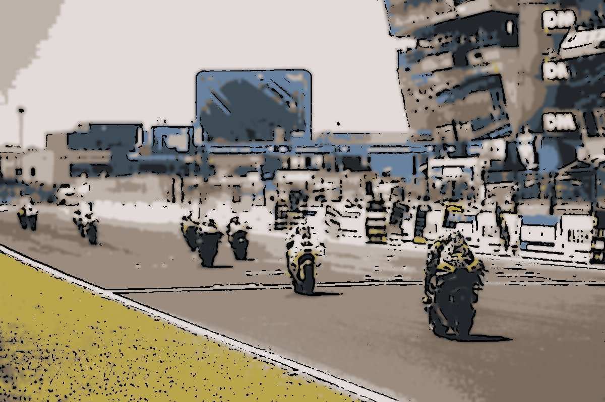 Aqui é por que MotoGP não corrida...