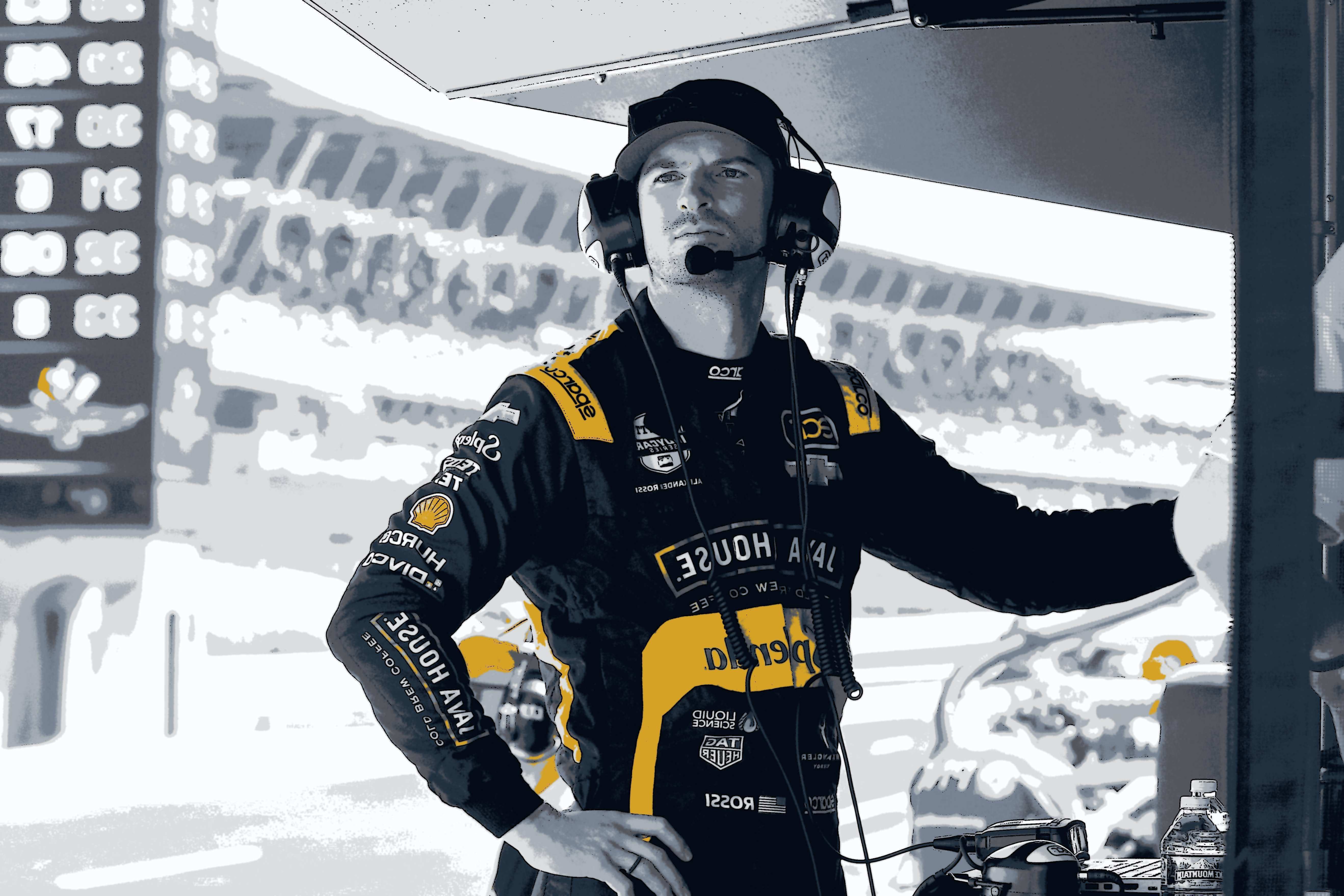 Alexander Rossis Indy 500 carro pega fogo...