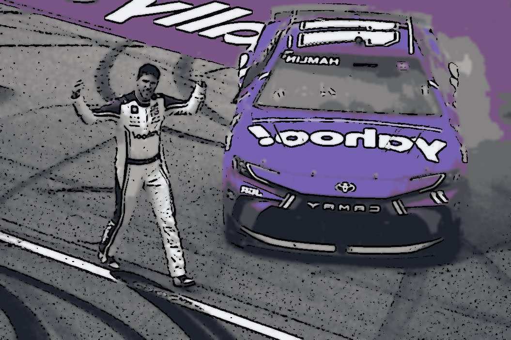 Denny Hamlin faz o combustível durar para...