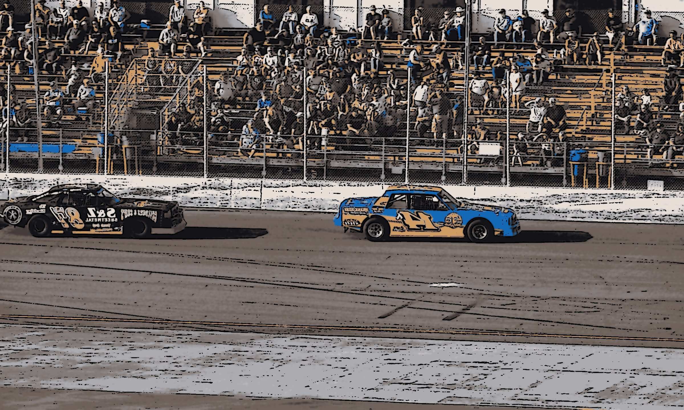 Ex-campeão NASCAR para a corrida de manchete...