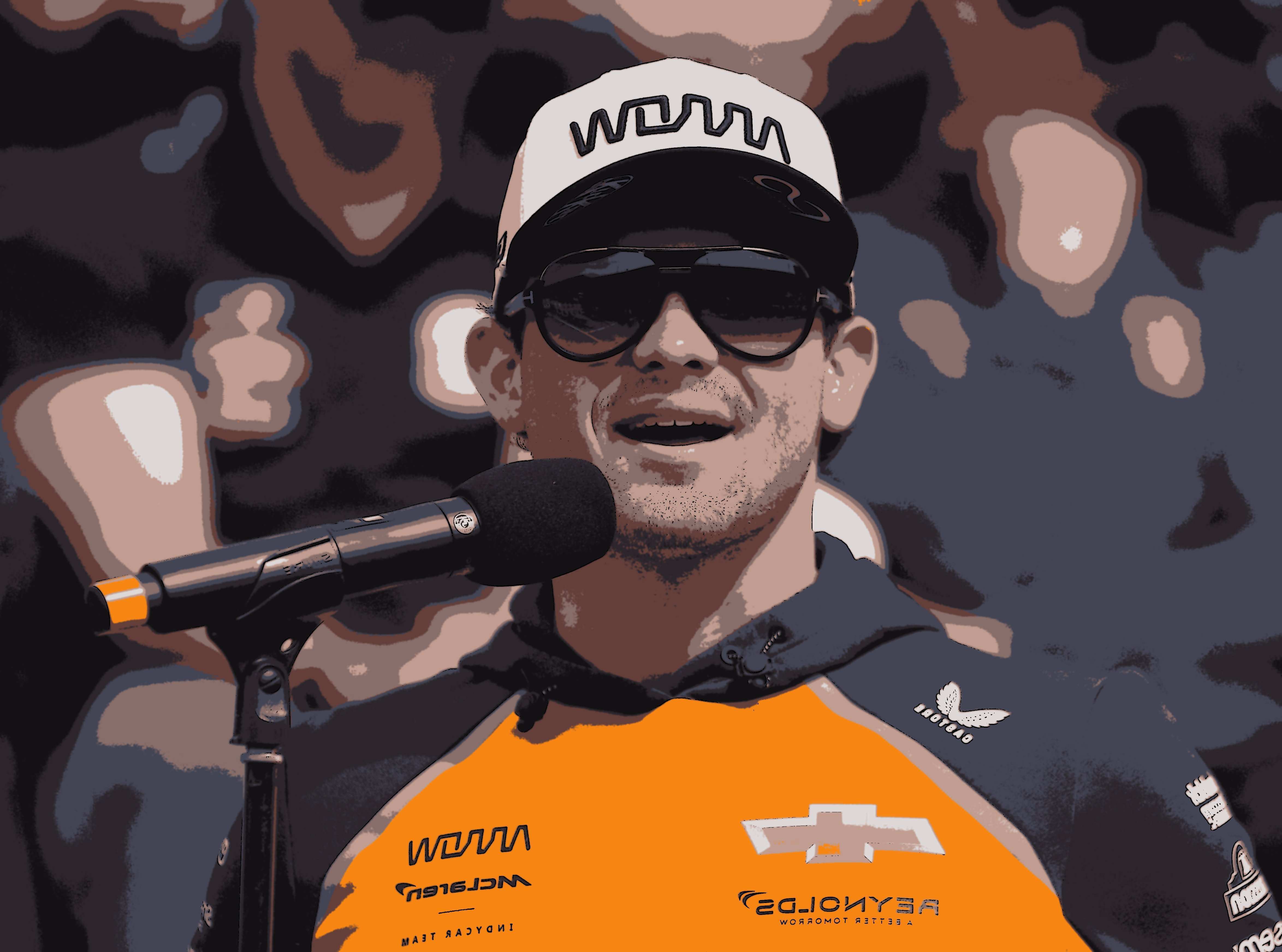O piloto da IndyCar, Pato OWard, rasga...