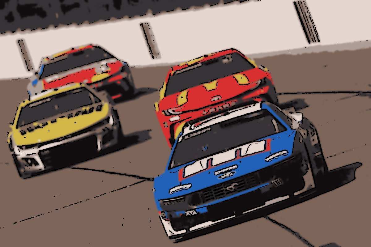 O NASCAR Cup playoff imagem com apenas...