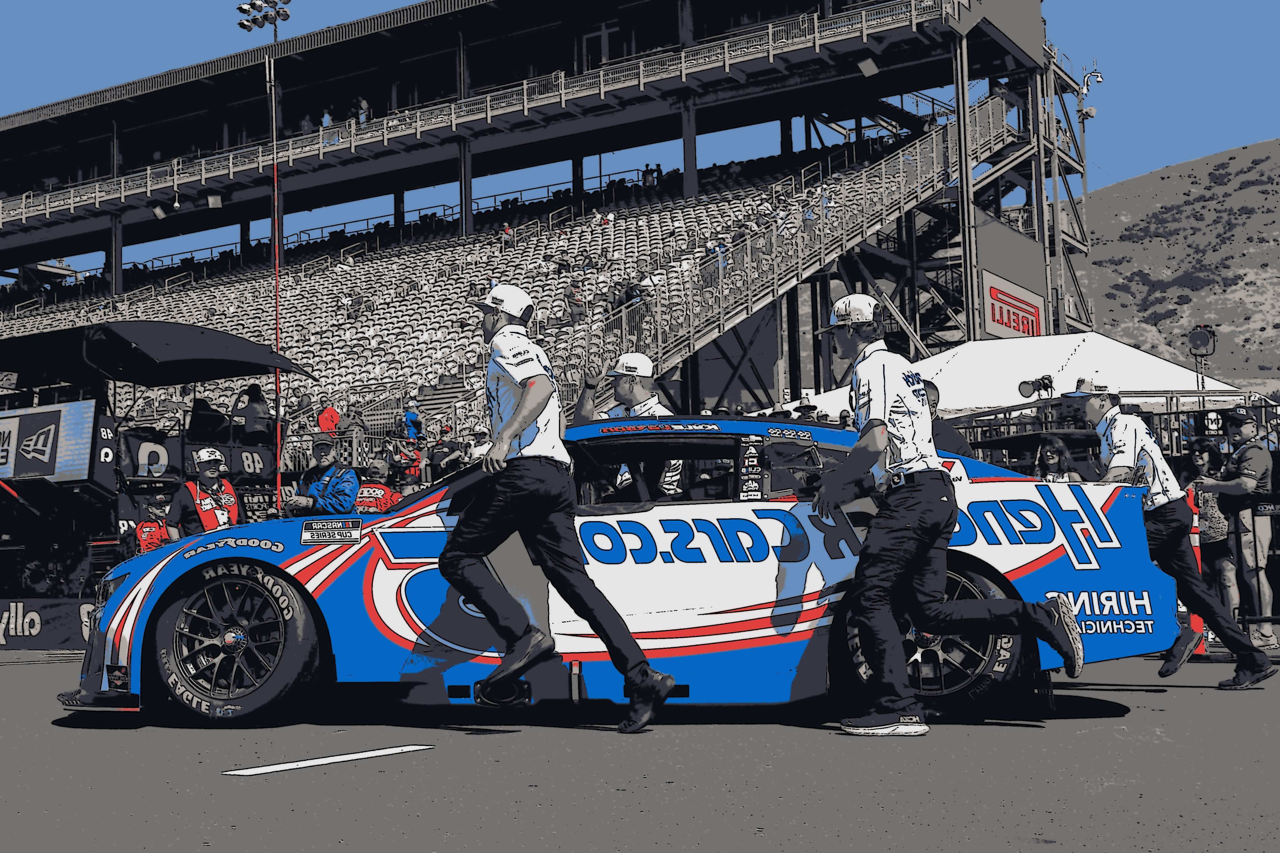 Kyle Larson sai Watkins Glen NASCAR corrida...