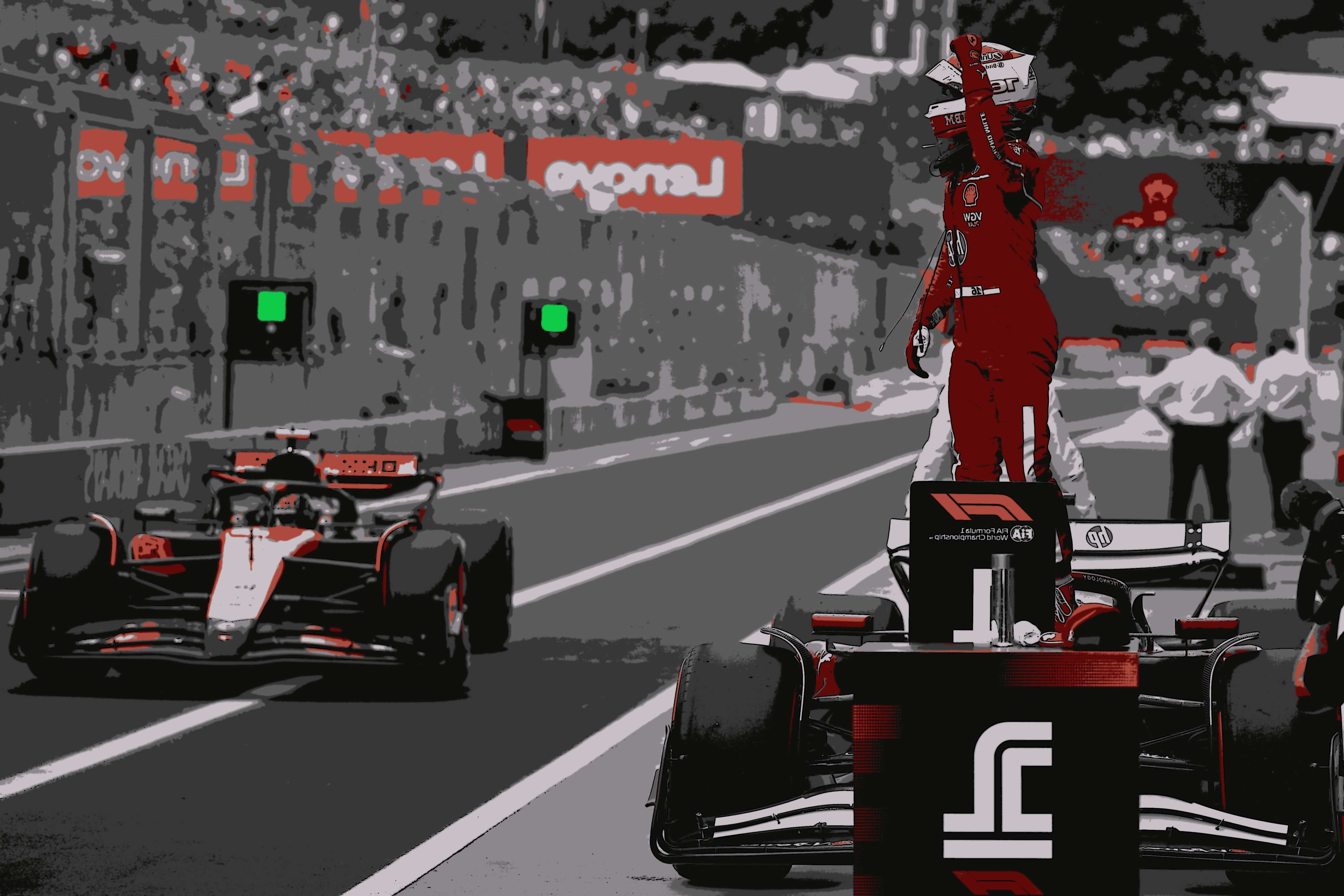 Leclerc, da Ferrari, surpreende os McLarens e...