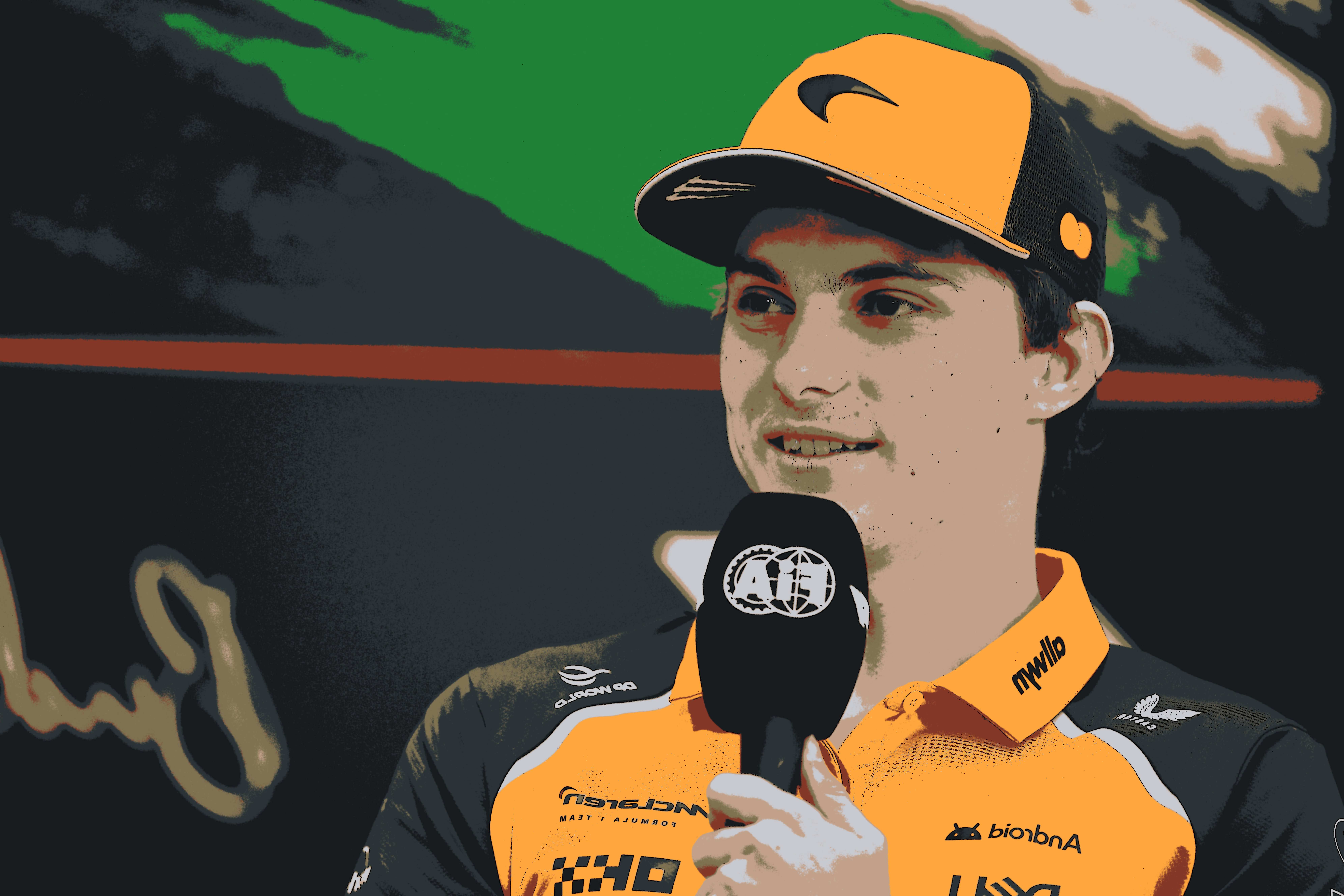 O líder da série de F1, Oscar...