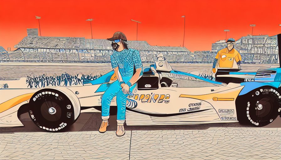 O carro de Colton Herta voa pelo...